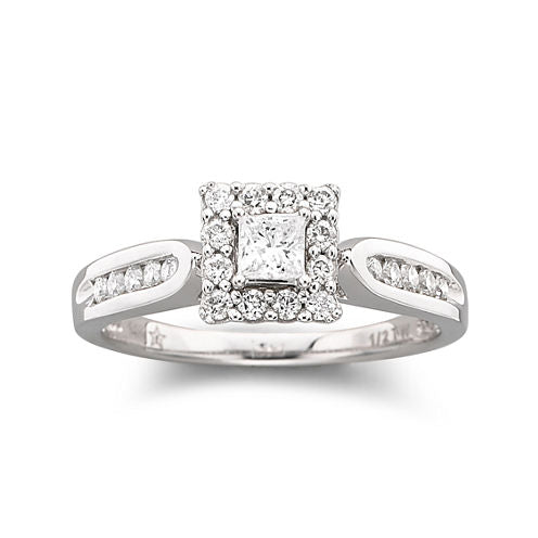 ½ CT. T.W. Diamond Engagement Ring