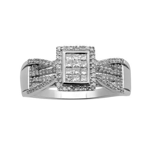 ½ CT. T.W. Diamond Bridal Ring