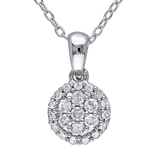 1/4 CT. T.W. Diamond Sterling Silver Pendant