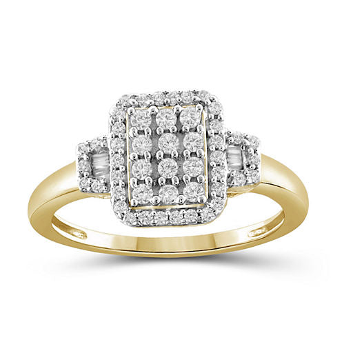 1/2 CT. T.W. Diamond 10K Yellow Gold Ring