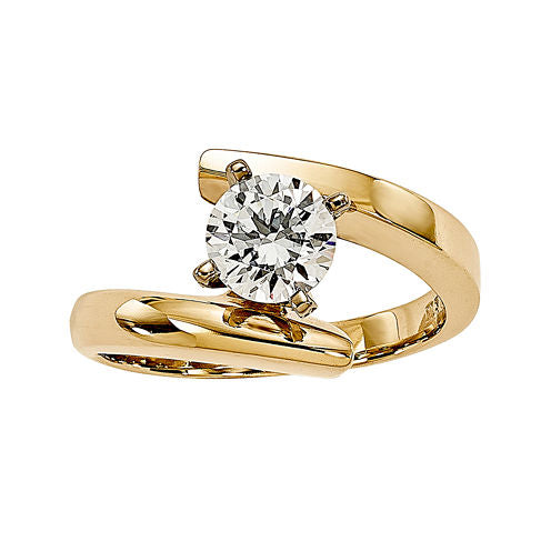 1/2 CT. Diamond 14K Yellow Gold Solitaire Ring