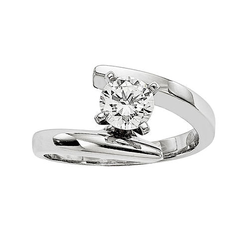 1/2 CT. Diamond 14K White Gold Solitaire Ring