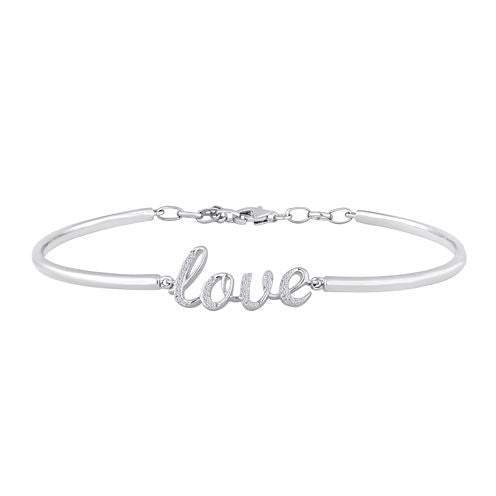 1/10 CT. T.W. Diamond Love Bracelet