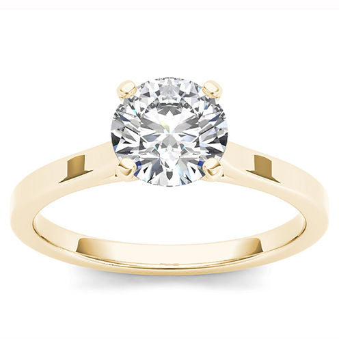 1 CT. T.W. Round White Diamond 14K Gold Solitaire Ring