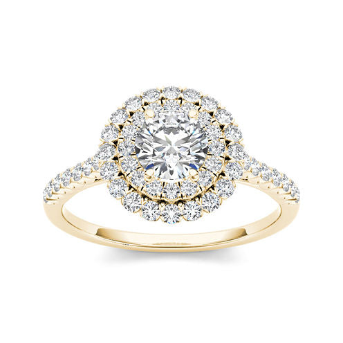 1 CT. T.W. Diamond 14K Yellow Gold Engagement Ring