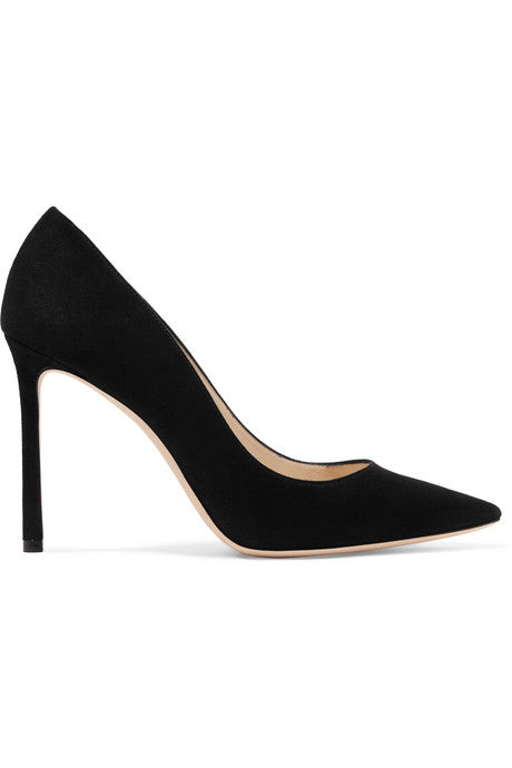 Romy 100 suede pumps