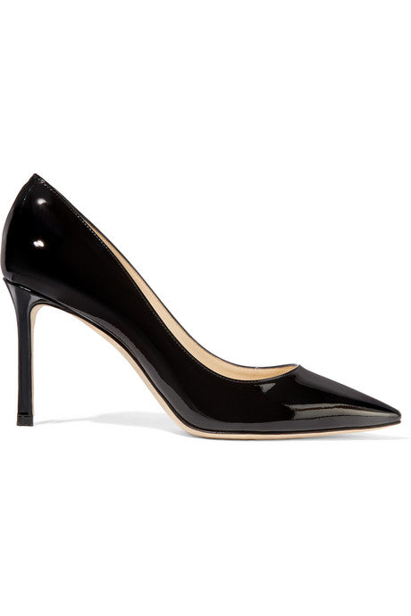 Romy 85 patent-leather pumps
