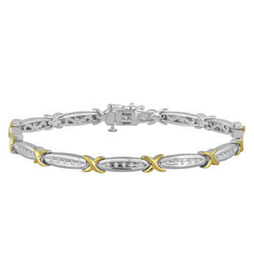 1 CT. T.W. Diamond 10K White Gold Bracelet