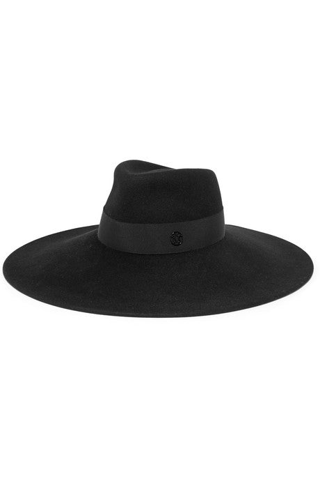 Pina grosgrain-trimmed rabbit-blend felt fedora