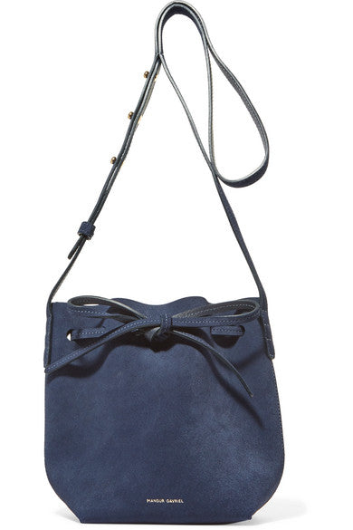 Mini Mini suede bucket bag