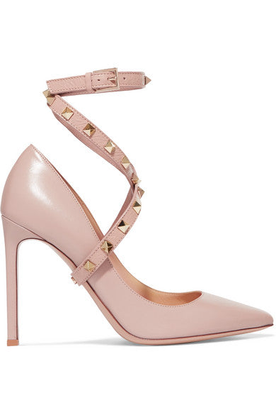 Valentino Garavani Studwrap leather pumps