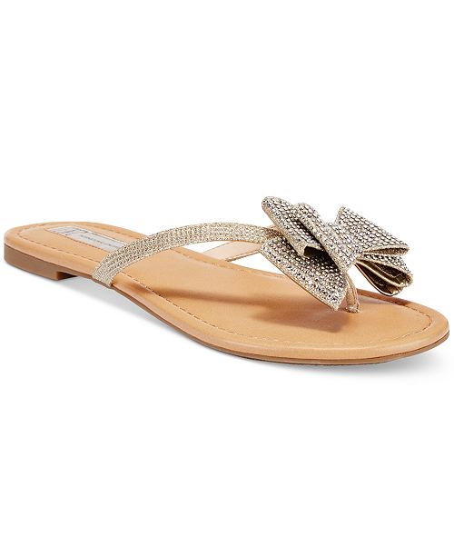 I.N.C. Women's Mabae Bow Flat Sandals, Created for Macy's