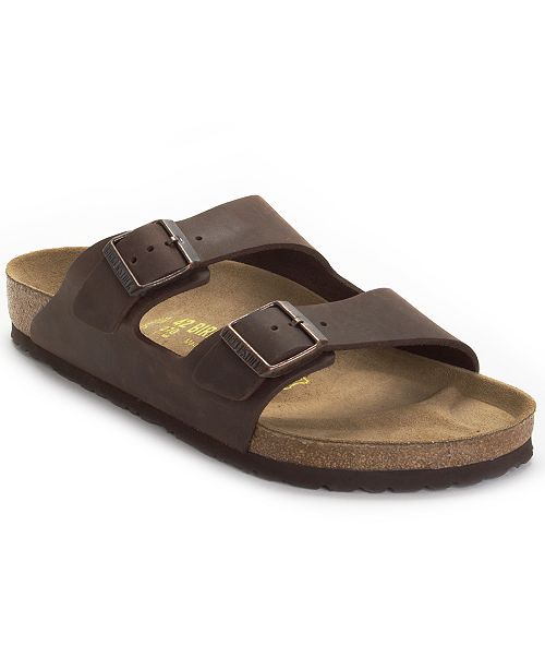 Men's Arizona Two Band Oiled Leather Sandals