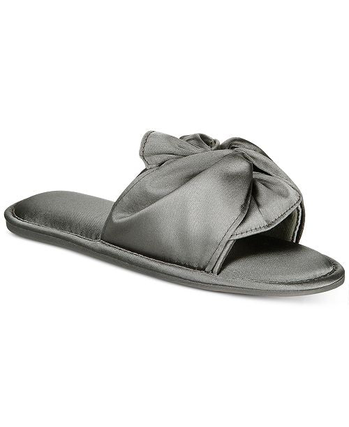 I.N.C. Women's Satin Knotted Slide Slippers, Created for Macy's