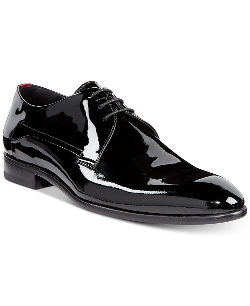 HUGO Men's Dress Appeal Patent Leather Derby Oxfords