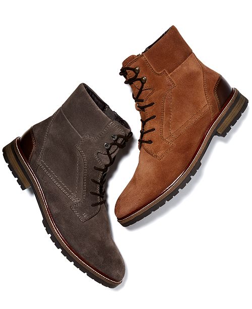 Men's Whitaker Suede Boots, Created for Macy's